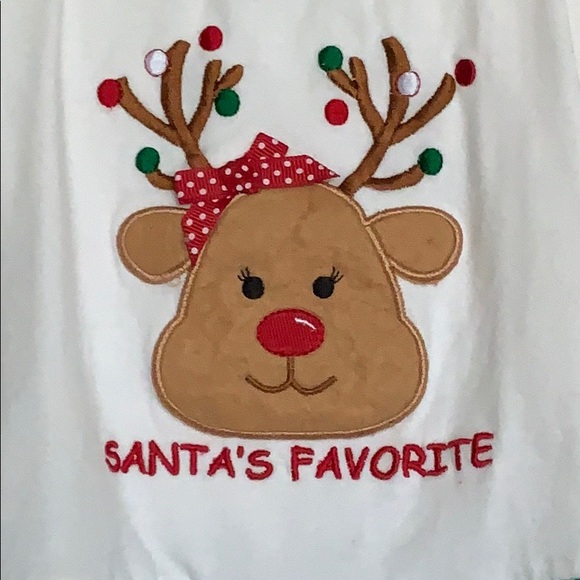 Christmas reindeer dress “Santa’s favorite” 3T - Picture 2 of 5